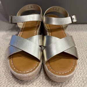 Gold Strappy Sandals